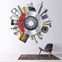 Car Brakes Garage Wall Sticker