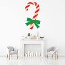 Candy Cane Stripe Christmas Wall Sticker