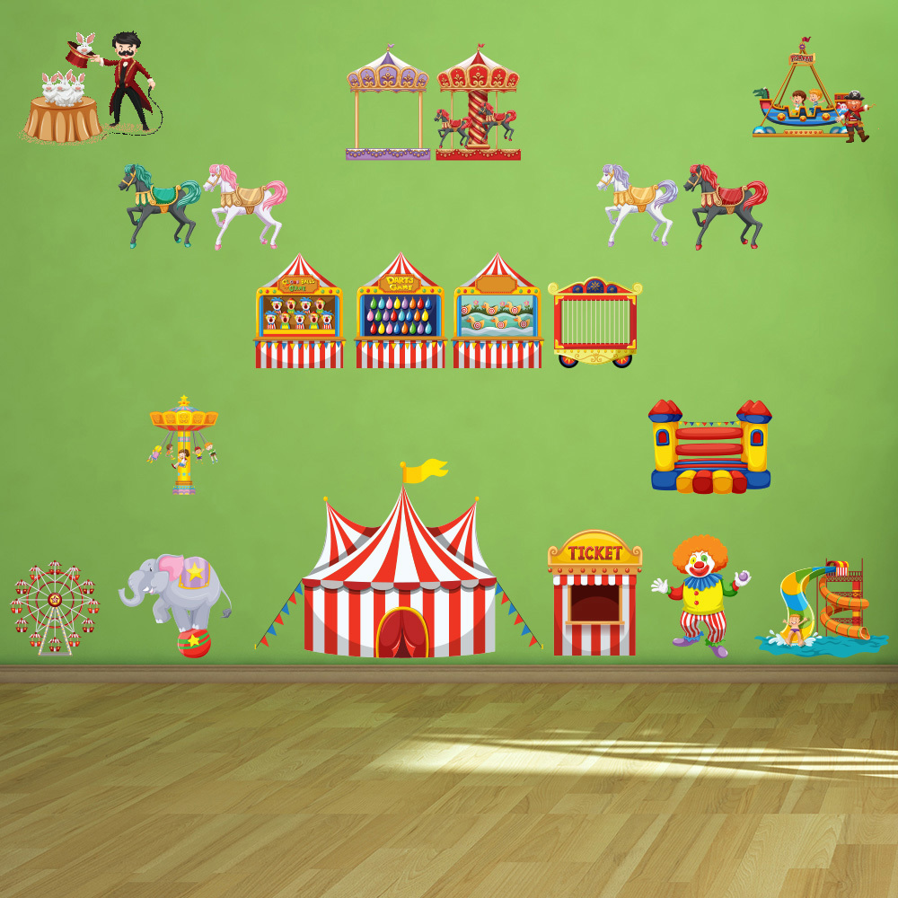 Carousel Circus Wall Sticker Set