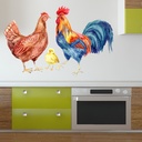 Chicken Family Rooster Chick Wall Sticker