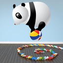 Circus Panda Wall Sticker