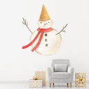 Classic Snowman Christmas Wall Sticker