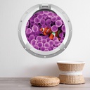 Clown Fish Porthole 3D Wall Sticker
