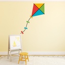 Colourful Kite Childrens Wall Sticker