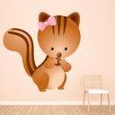 Cute Chipmunk Wall Sticker
