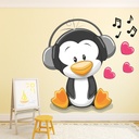 Cute Penguin Nursery Wall Sticker