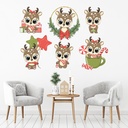 Cute Reindeer Christmas Wall Sticker