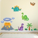 Dinosaur & Volcano Wall Sticker Set