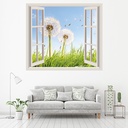 Dandelion Fields 3D Window Wall Sticker