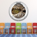 Dinosaur Eye Porthole 3D Wall Sticker