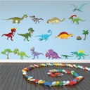Dinosaur Triceratops T Rex Wall Sticker Set