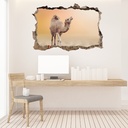 Desert Camel 3D Hole In The Wall Sticker