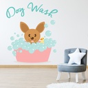 Dog Wash Groomers Wall Sticker