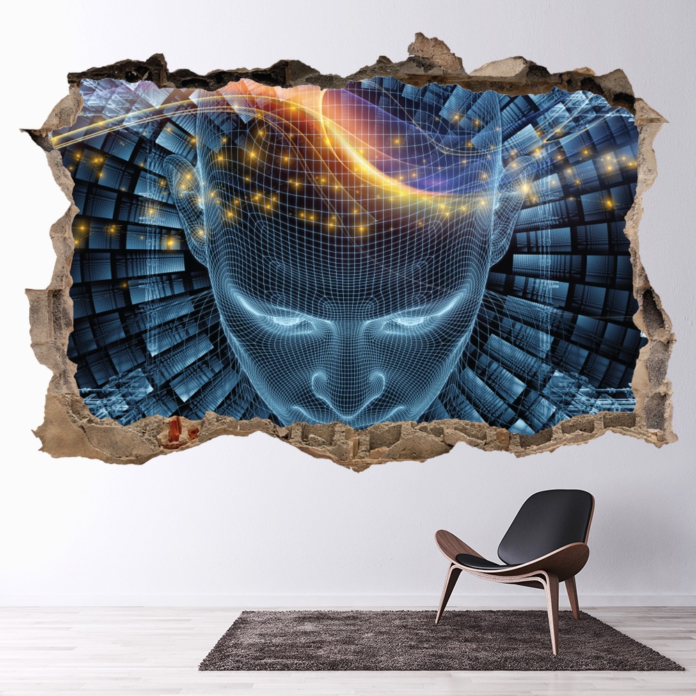 Digital Intelligence 3D Hole In The Wall Sticker