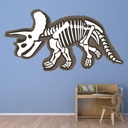 Dinosaur Fossil Triceratops Bones Wall Sticker