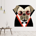 Dog Dracula Wall Sticker by Michael Mullan