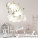 Elephant Moon & Stars Baby Nursery Wall Sticker
