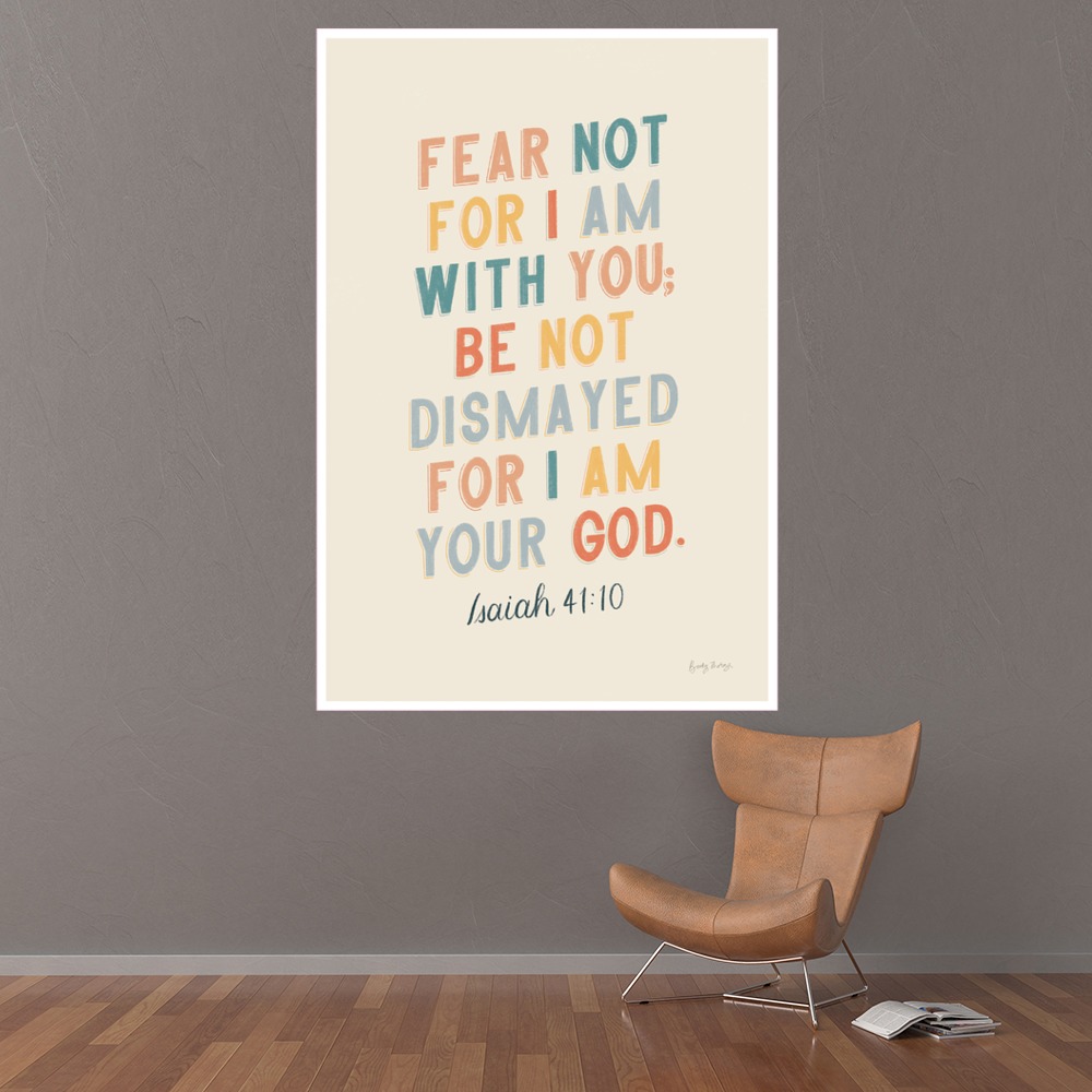 Fear Not for I Am with You Bible Verse Wall Sticker by Becky Thorns
