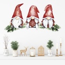 Festive Gnomes Christmas Wall Sticker