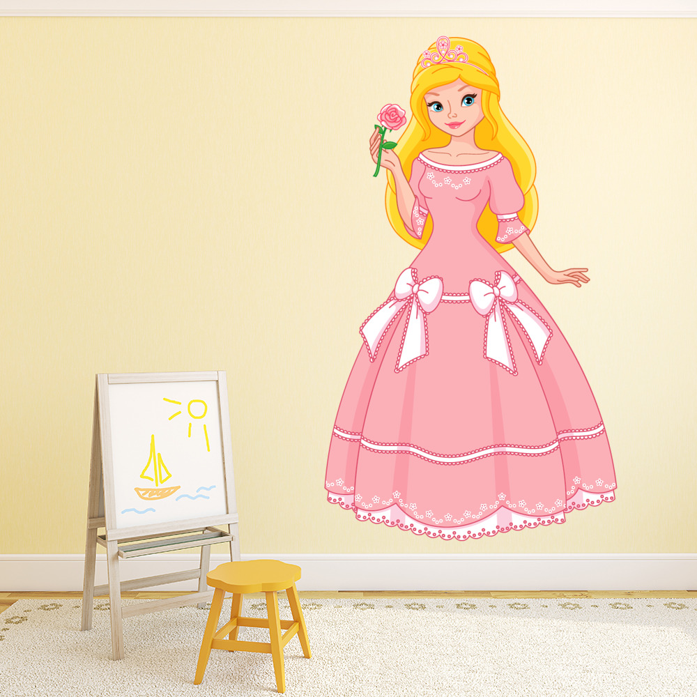 Flower Princess Fairytale Fantasy Wall Sticker
