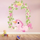 Flower Unicorn Wall Sticker