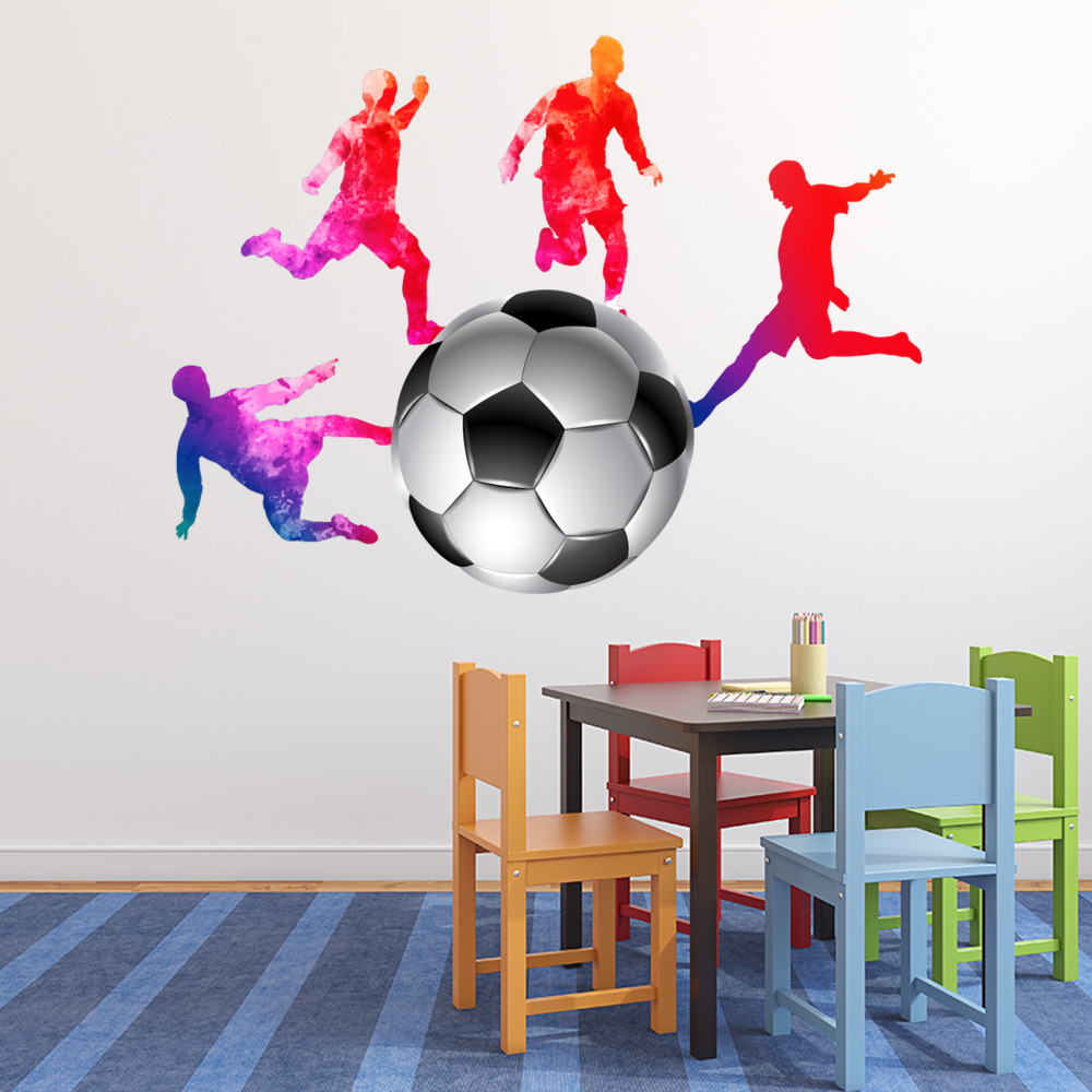 Football Players Goal Wall Sticker