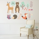 Forest Friends Woodland Animals Wall Sticker Set