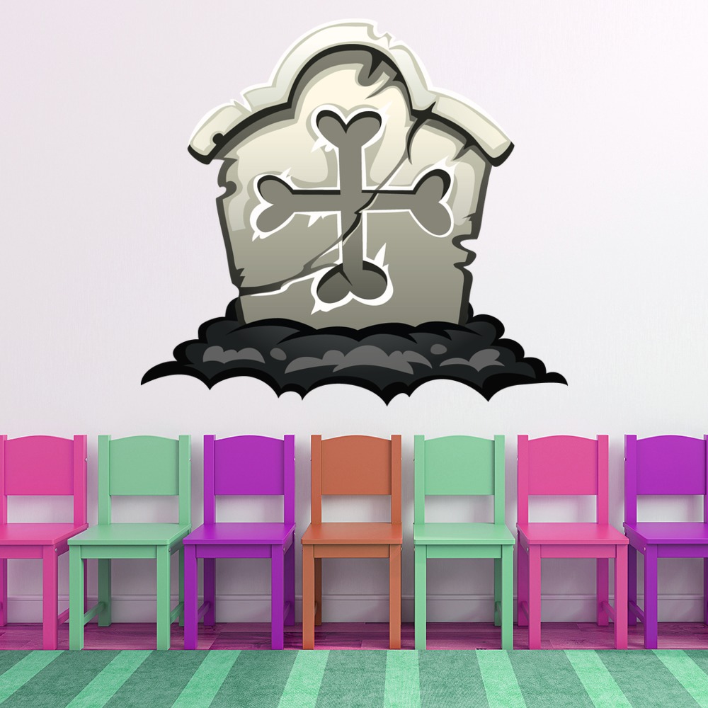 Gravestone Halloween Wall Sticker