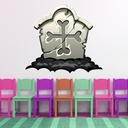 Gravestone Halloween Wall Sticker
