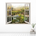 Forest River 3D Window Wall Sticker - Mod1