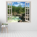 Forest River 3D Window Wall Sticker - Mod2