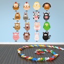 Fun Farmyard Animals Wall Sticker Set