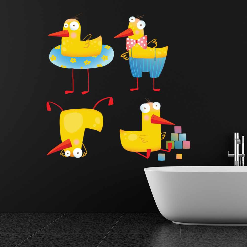 Funny Duck Wall Sticker Set