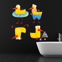 Funny Duck Wall Sticker Set