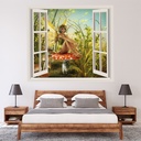Garden Fairy 3D Window Wall Sticker