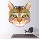 Geometric Cat Wall Sticker