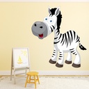 Fun Zebra Nursery Wall Sticker