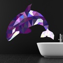 Geometric Dolphin Wall Sticker