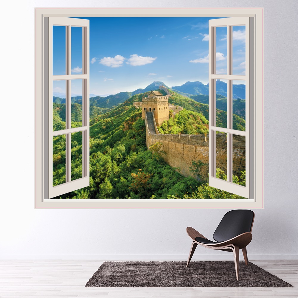 Great Wall Of China 3D Window Wall Sticker