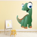 Green Brontosaurus Dinosaur Wall Sticker