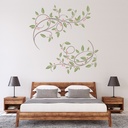 Green Floral Vine Decorative Flower Wall Sticker