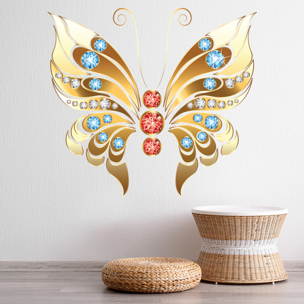 Gold Butterfly Wall Sticker