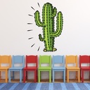 Green Cactus Wild West Wall Sticker