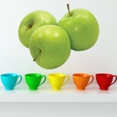 Green Apples Fruit Food Wall Sticker
