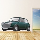 Green Mini Cooper Car Wall Sticker