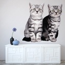 Grey Cats Wall Sticker