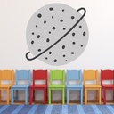 Grey Planet Nursery Wall Sticker