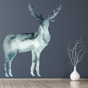 Grey Stag Woodland Animals Wall Sticker
