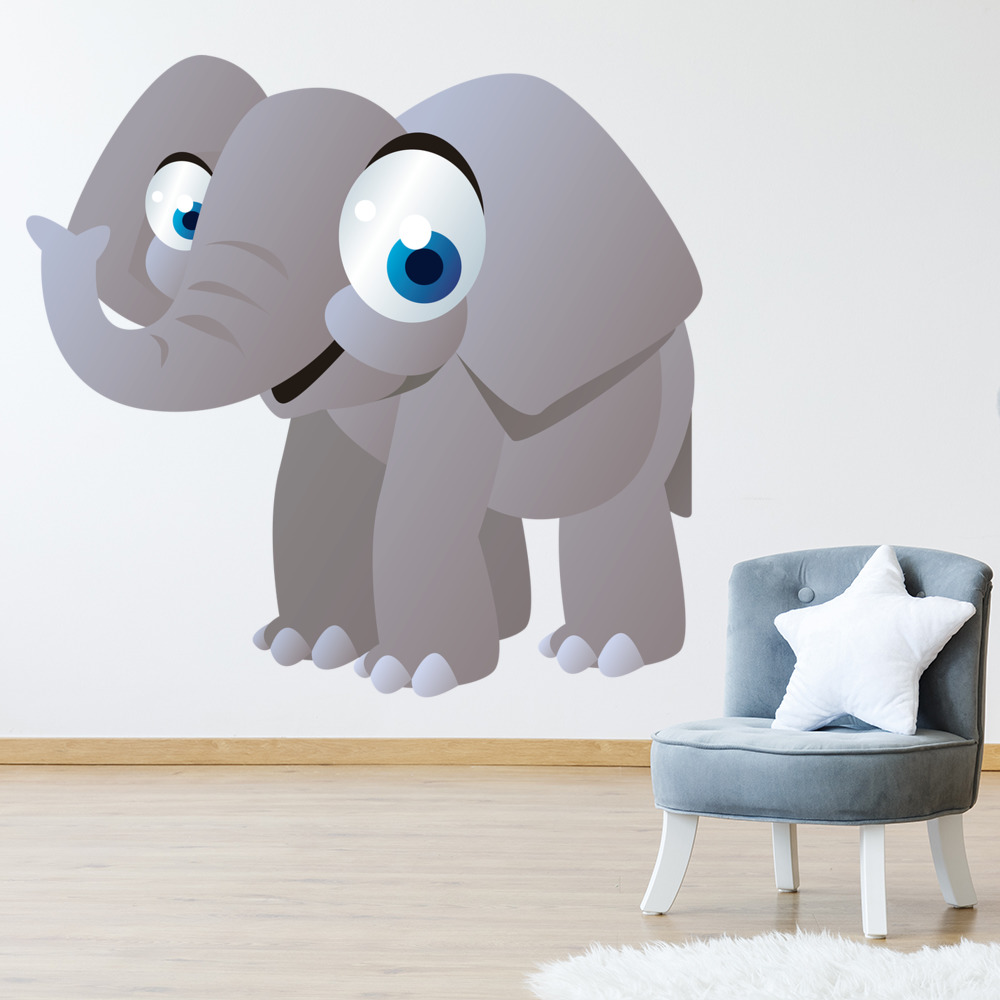 Grey Elephant Wall Sticker