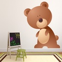 Happy Brown Bear Wall Sticker